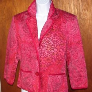 Vintage, Versailles, paisley, floral, midi, jacket